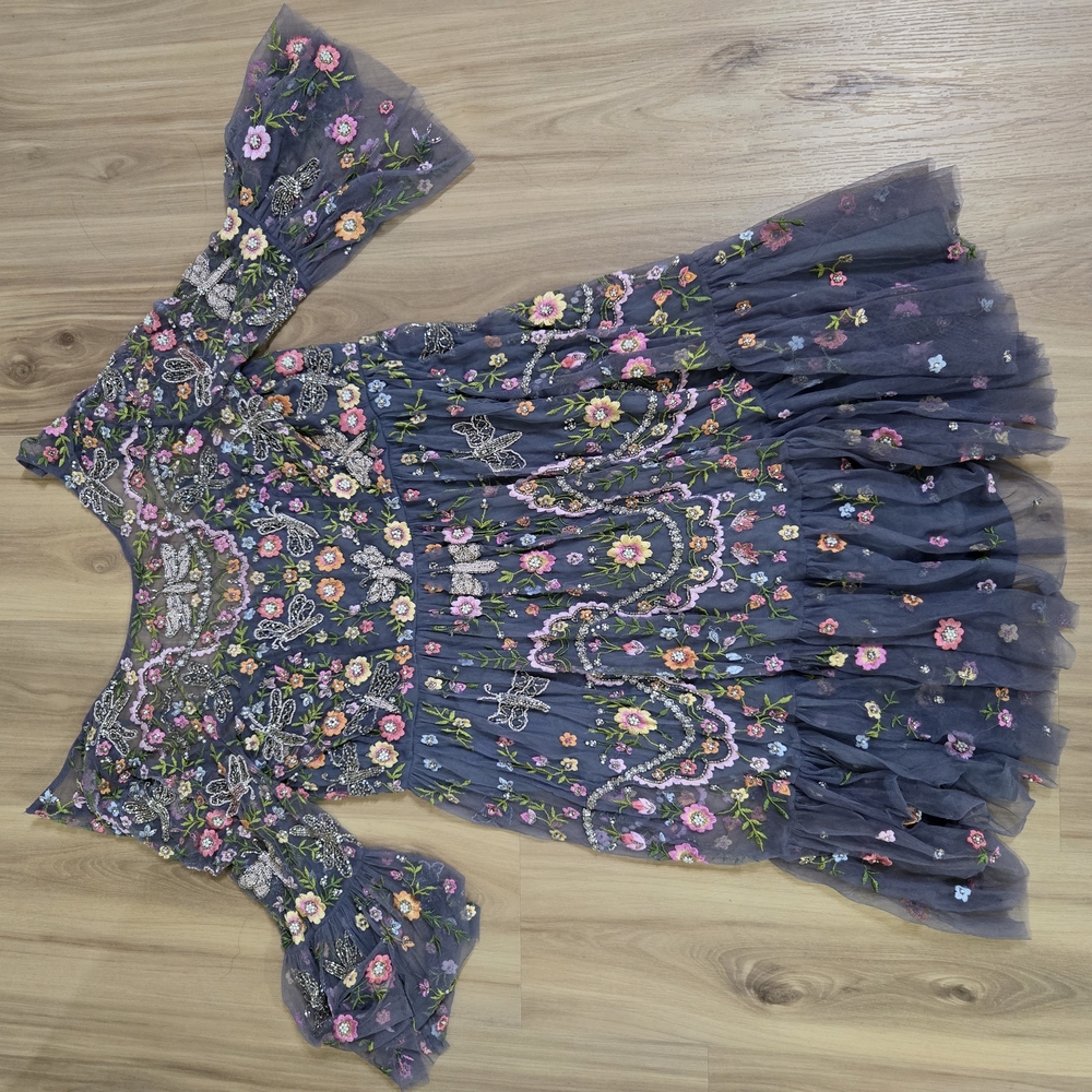 Needle & Thread Floral Asymmetrical Dress - Multicolor